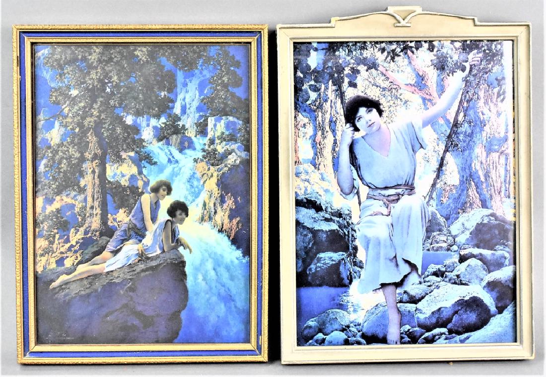 Maxfield Parrish Print Grouping: Grouping includes (2) Maxfield Parrish Prints: (1) print titled Dream Light, originally illustrated for the General Electric Edison Mazda Lamps calendar, 1925 and measuring approx. 6.5" by 9.25", not