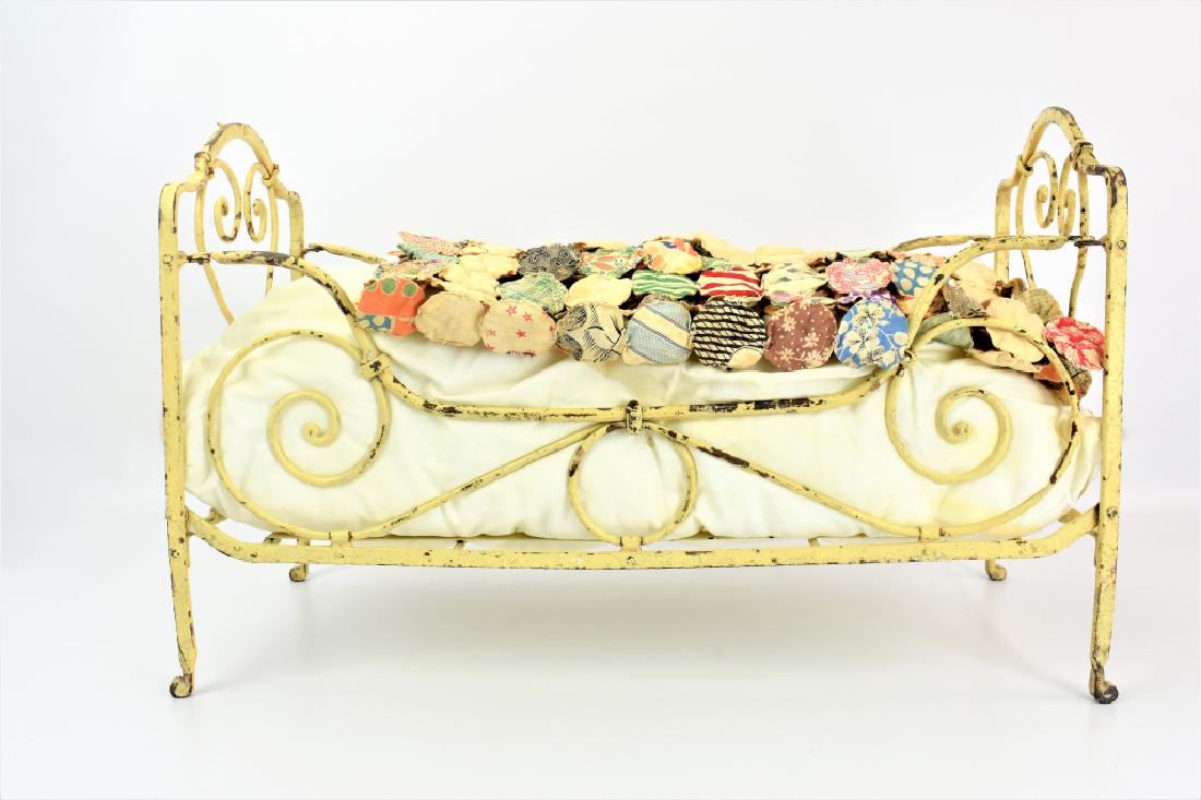 Antique Wrought Iron Doll Bed (1 of 4)