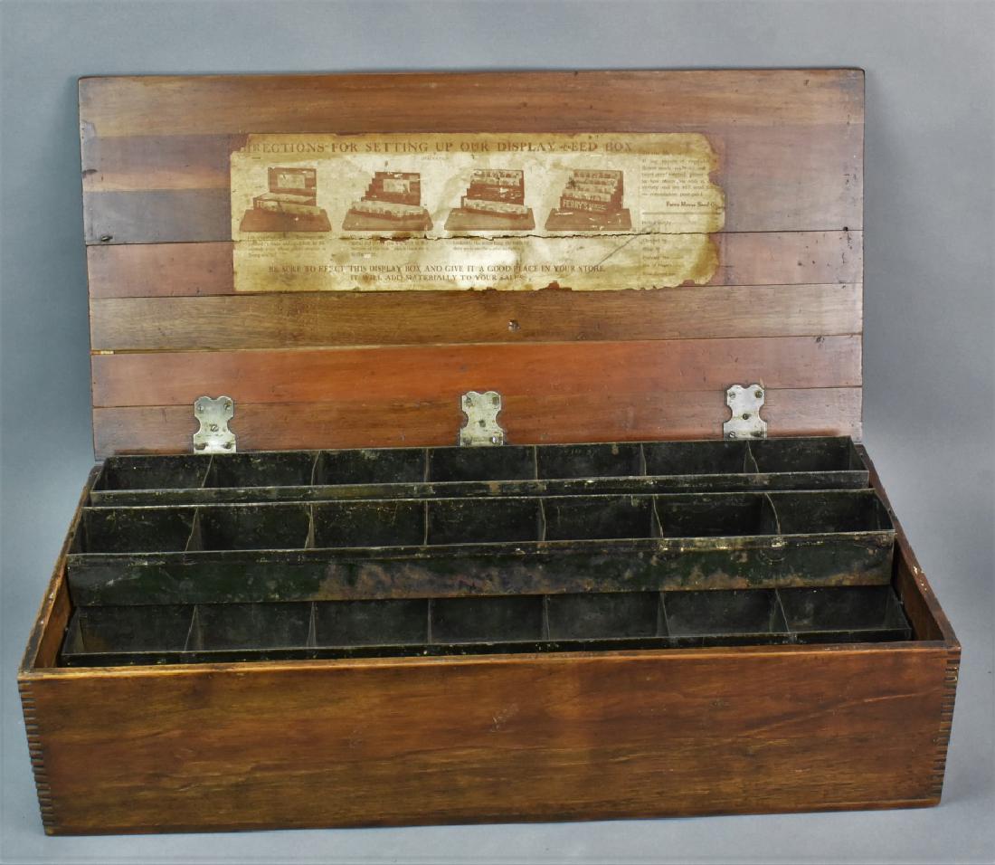 Antique Seed Bin Dispay