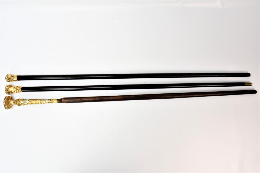 Antique Ornate Gold Filled Cane Grouping (1 of 8)