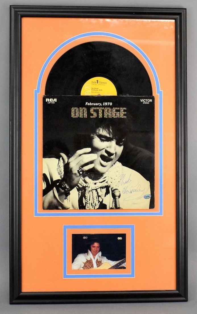 Framed and Signed Elvis Record (1 of 5)