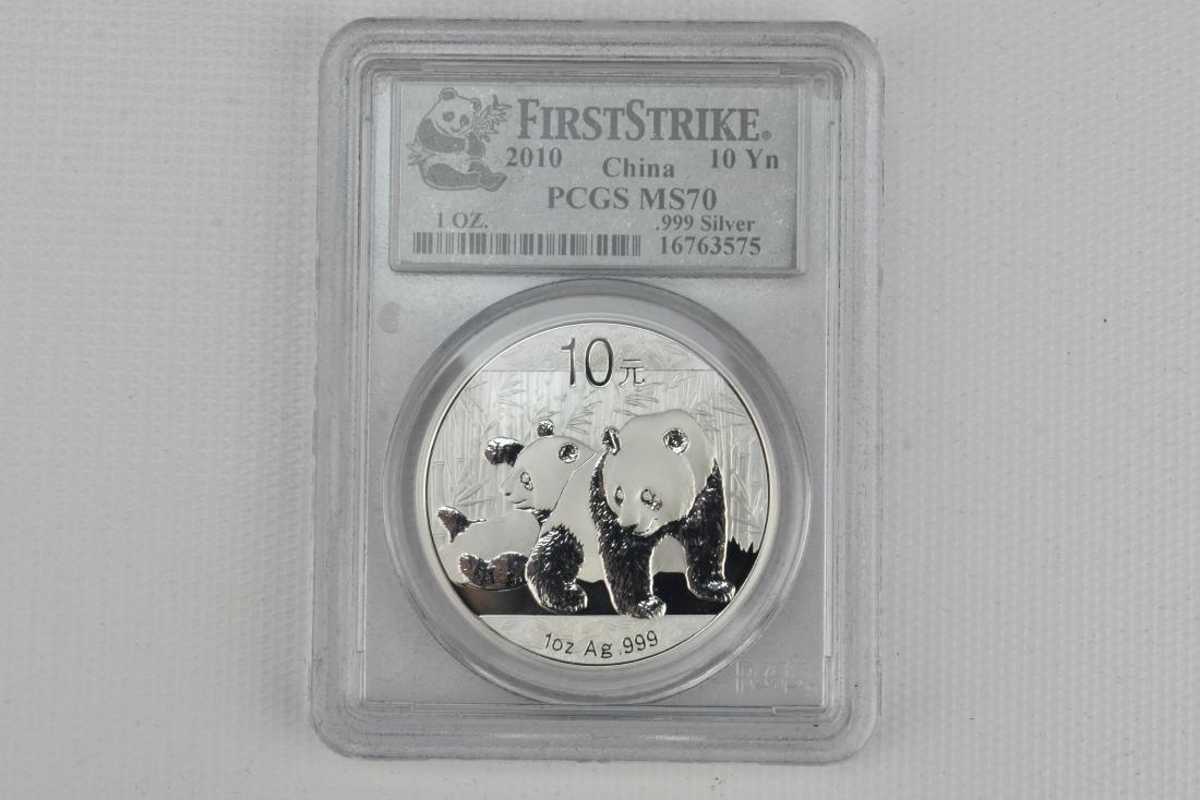 2010 Panda Ten Dollar Coin, Set of Two: First Strike .999 Silver