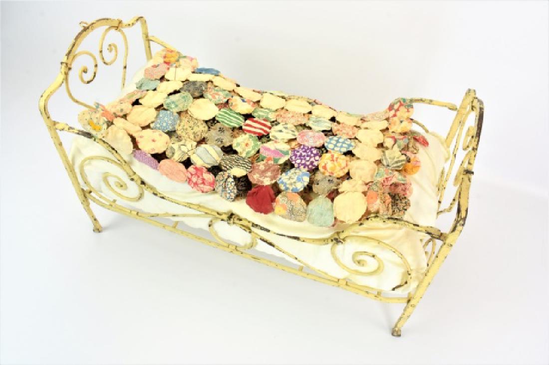 Antique Wrought Iron Doll Bed