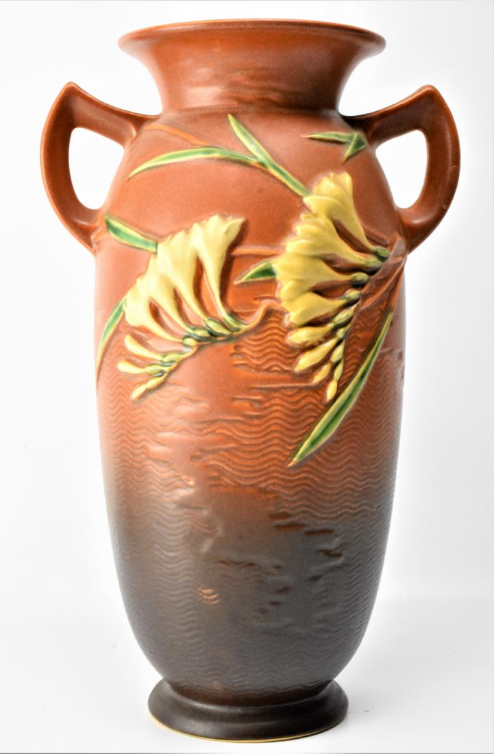 Roseville Freesia Pottery Vase Feb 16 2019 The Saucon Valley