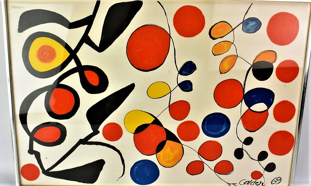 Alexander Calder Lithograph "Spring Carnival" '69: Authentic Alexander Calder "Spring Carnival" lithograph'69.measures 26in x 18inThe Societe de Verification de la Nouvelle Gravure Internationale of New York and Parris certifies and warrants that this