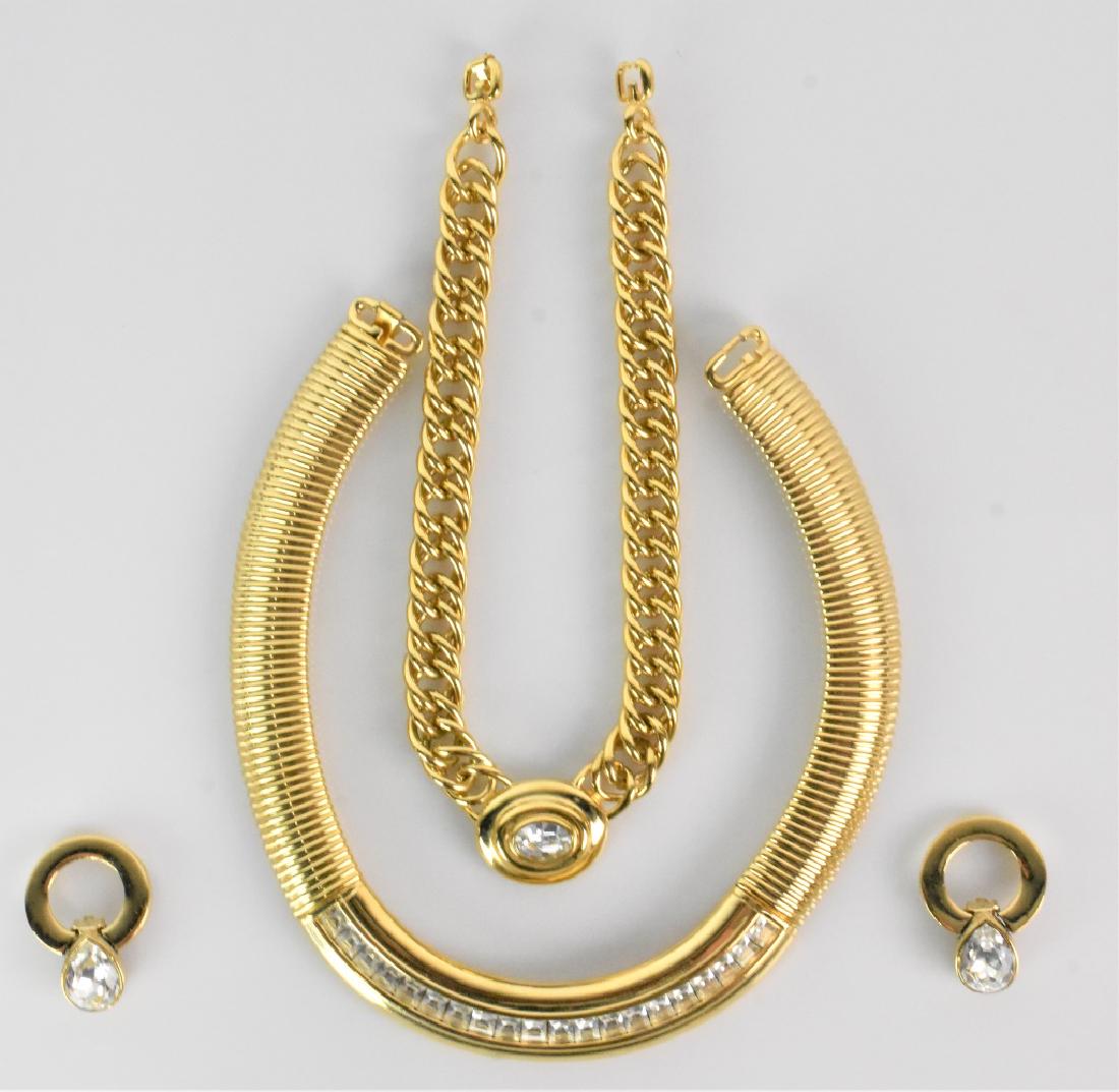 Givenchy Perure Necklace Set NY Paris: PERURE SETS BY GIVENCHY, HIGH FASHION AND RUN WAY PIECES FROM THE 1960'S. A PRIVATE COLLECTION FORMERLY OWNED BY A GIVENCHY NY / PARIS DIRECTOR IN NY