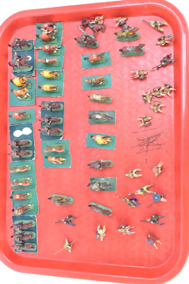 Grouping of Lead Soldiers: Grouping of Lead Soldiers (58) There are Approximately 58 soldiers of various kinds with some extra spears and other weaponry