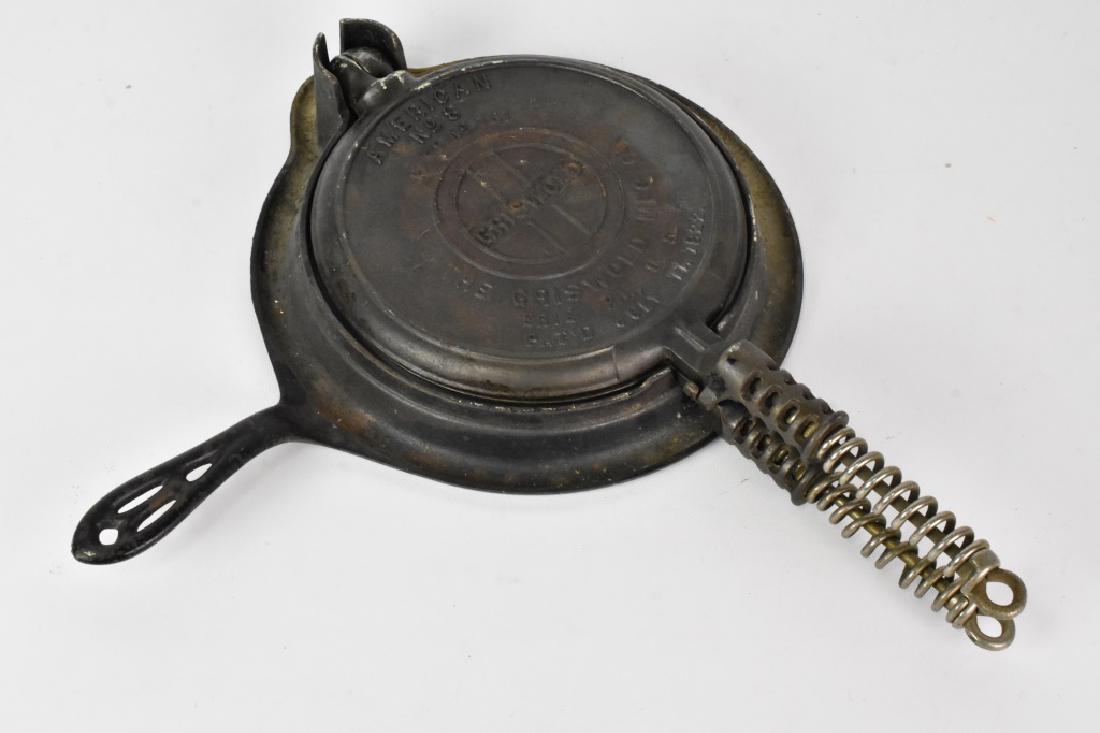 Griswold American No. 8 Cast Iron Waffle Maker: A Vintage Griswold American No. 8 Cast Iron Waffle Maker