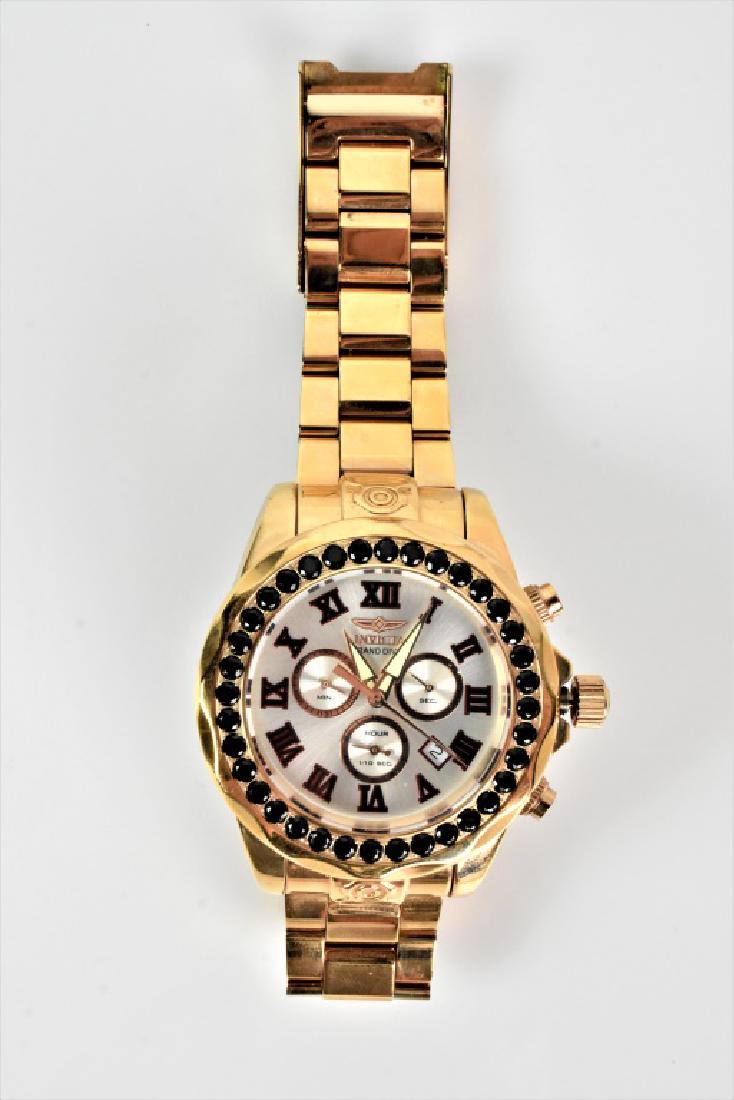 Invicta Pro Diver Men's Watch: Invicta Pro Diver Men's Watch model #14537 swiss components stainless steel band 47mm case size 36 black spinel stones 300m water resistance. Provenance: private collection, some "new old stock", as f