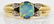 18K Gold Opal and Diamond Accent Ring