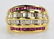 18K Gold Ruby and Diamond Ring