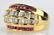 18K Gold Ruby and Diamond Ring - 2