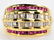 18K Gold Ruby and Diamond Ring - 6
