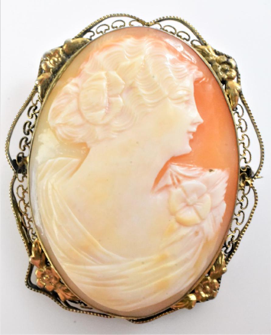 Brooch with Shell Cameo Portrait (1 of 3)