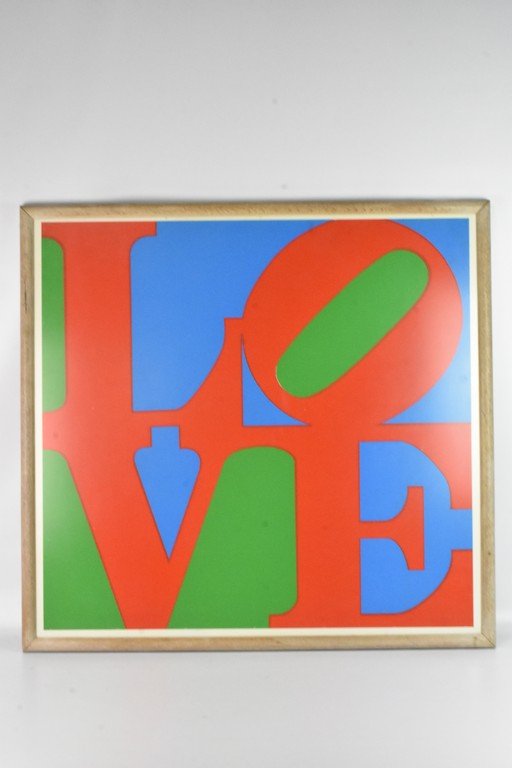 Robert Indiana Silkscreen Love Born 1928 (1 of 2)