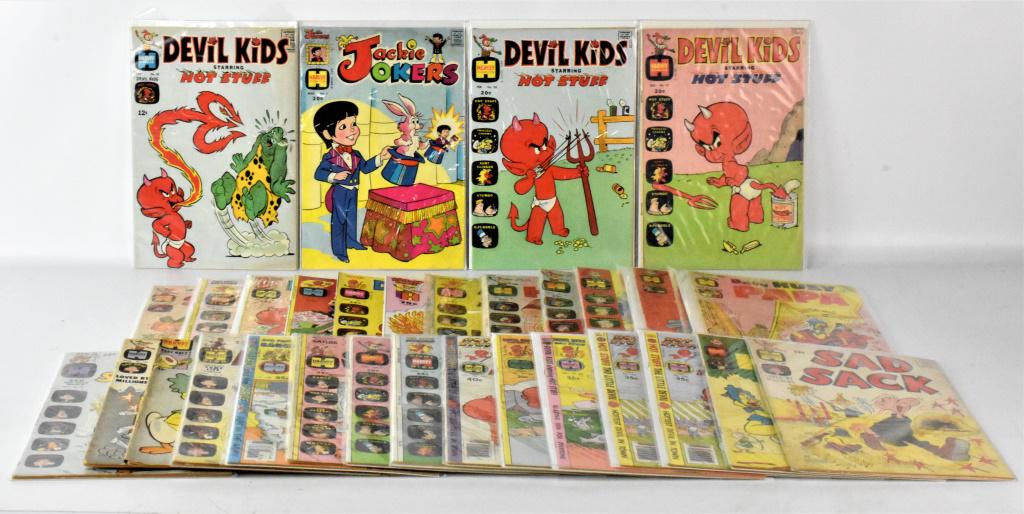 Hot Stuff, Baby Huey, Sad Sack and others: Silver and Bronze Harvey Comicss Includes:(30+) Jackie Jokers #1-1973