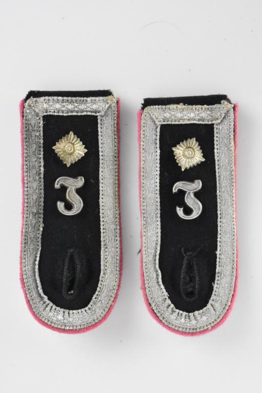 WWII German SS Panzer Lehrer Shoulder Boards: Includes: WWII German SS Panzer Lehrer Shoulder Boards with one pip ***Please note: Saucon Valley Auction Company does not support or represent any organization that promotes hatred or racism. The SVA
