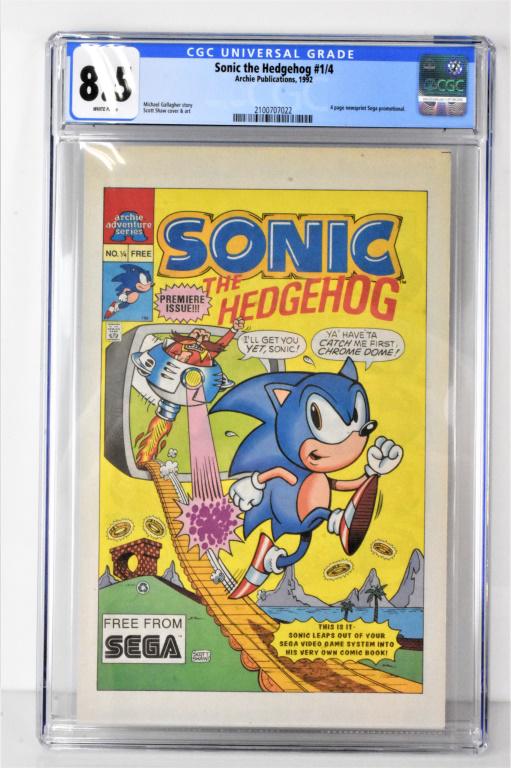 Sonic the Hedgehog 1/4 Archie Adventures CGC 8.5 (1 of 1)