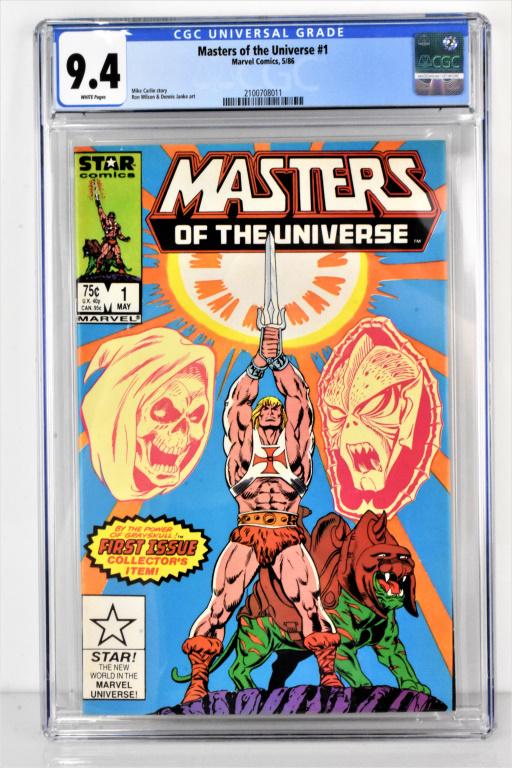 Masters of the Universe #1 CGC 9.4: Masters of the Universe #1 05/86 Marvel CGC 9.4Mike Carlin storyRon Wilson and Dennis Janke art