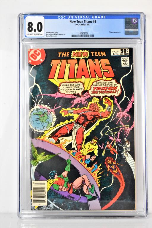 The New Teen Titans #6 CGC 8.0 (1 of 1)