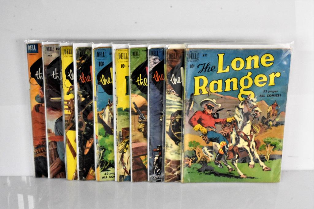 10 Lone Ranger Golden Age Dell Comics (1 of 3)