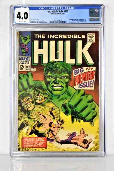 Incredible Hulk #102 CGC 4.0 (1 of 2)