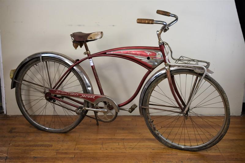 Vintage Schwinn Jaguar Mark 4 Bicycle: Measures approx: 69"L x 39"h x 21"w