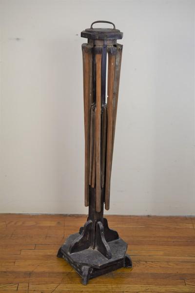 Primitive Antique Quilt Rack: Measures approx. 38"h approx 52" wide when extended