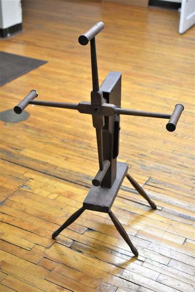 Antique Primitive Yarn Winder: Measures approx. 27"w by 42"h by 19"l
