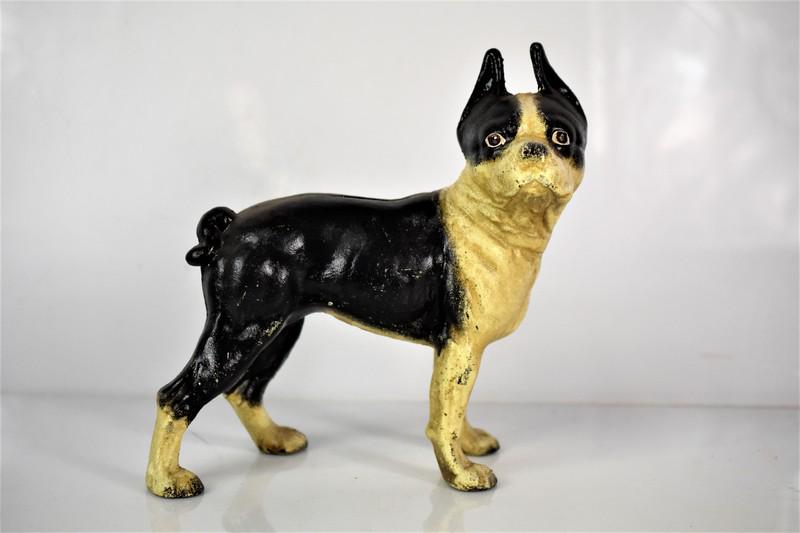 Cast Iron Dog Door Stop: Measures approx. 10" by 10" by 5"