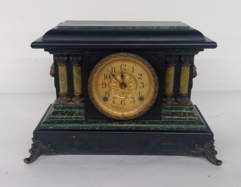 Antique Seth Thomas Mantel Clock: 1850s clock, untested