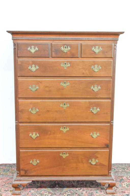 Antique Philadelphia Walnut High Chest Of Drawers (1 of 6)