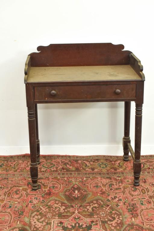 Antique Sheraton Wash Stand With Drawer (1 of 4)