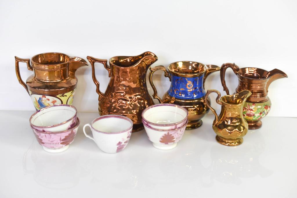 Antique Lusterware Grouping (1 of 2)