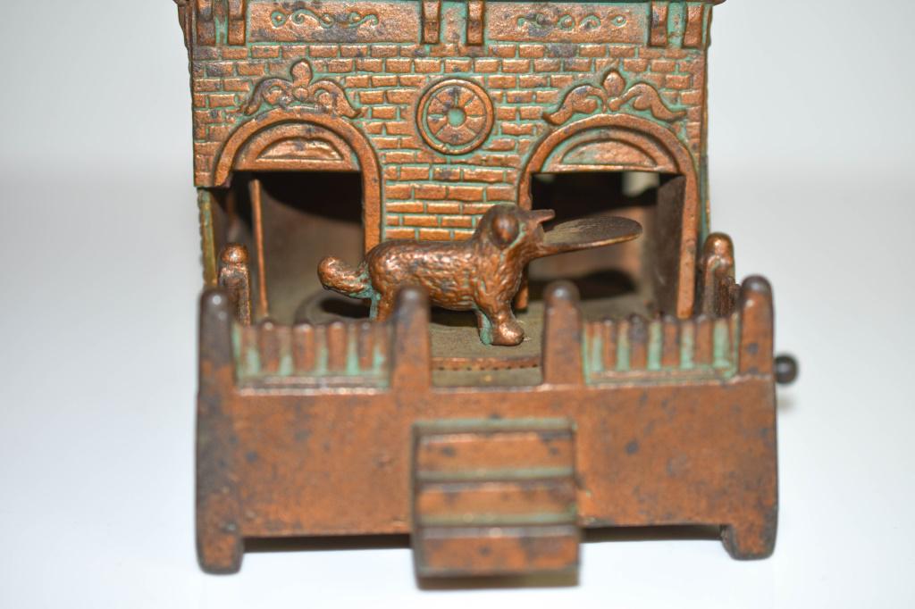 Antique Judd Mfg. Cast Iron Dog Mechanical Bank (1 of 9)