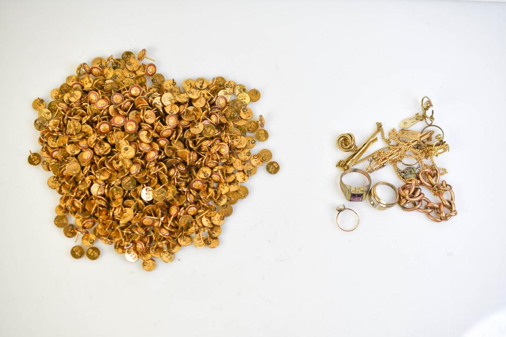 32 Troy Ozs. Of Gold Filled Aviation Lapel Pins (1 of 7)