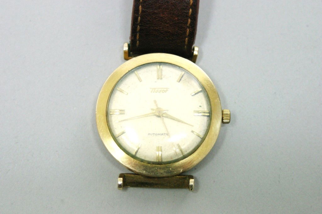 Mens 10k GF Tissot wristwatch: Missing one band