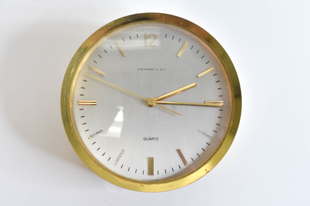 Tiffany And Company Brass Desktop Quartz Clock Auction