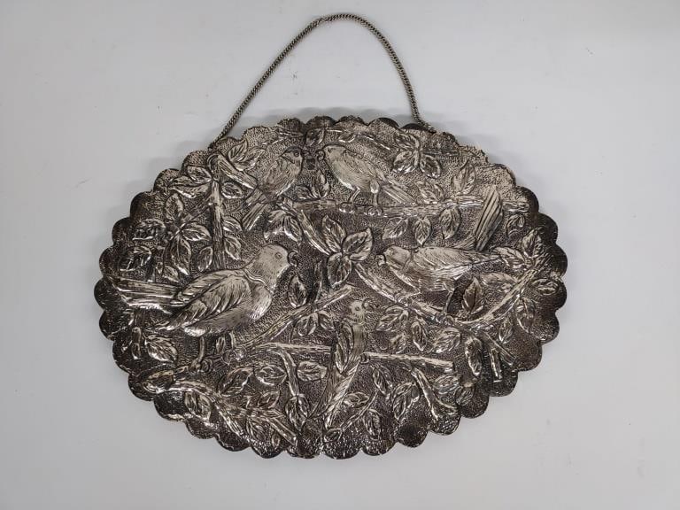 900 SK Silver Repousse Wedding Mirror (1 of 3)