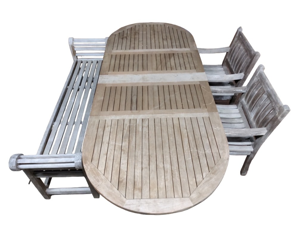 Teak Table And Chairs Grouping (1 of 9)