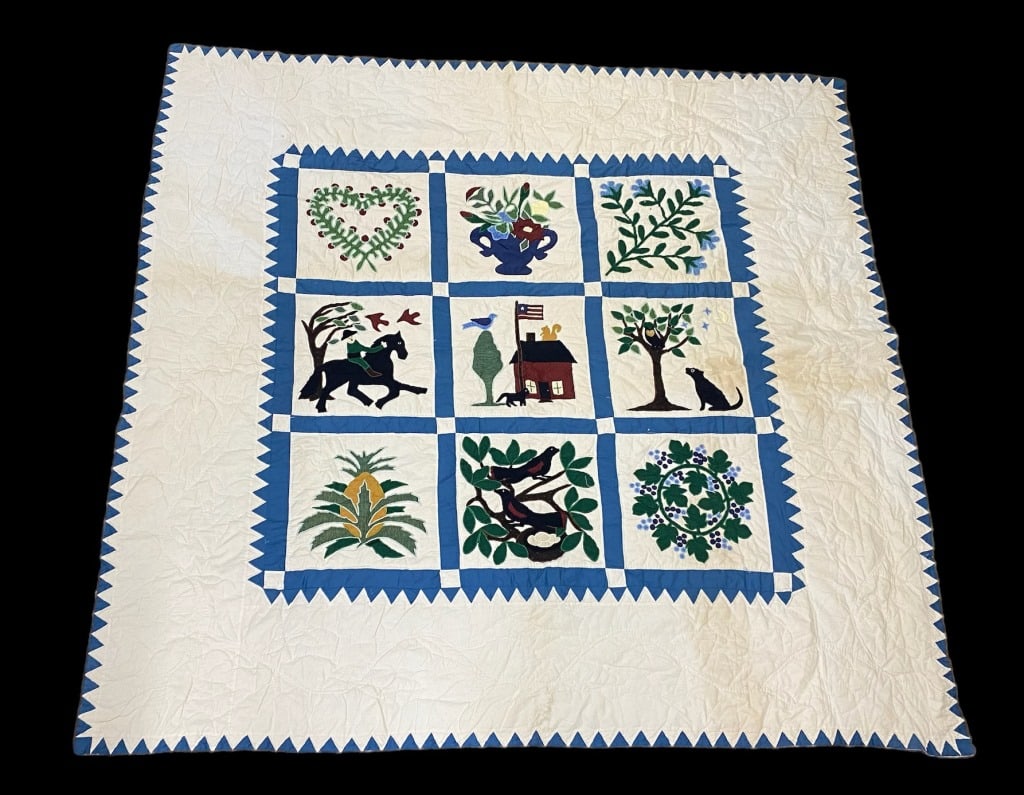 Antique Quilt: Appr Dimension 80" x 80?