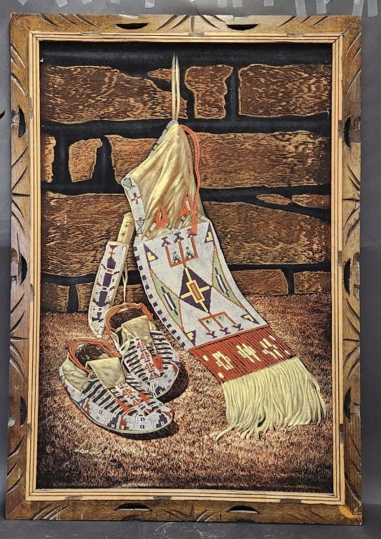 Southwestern Velvet Art Beaded Moccasins Painting (1 of 4)