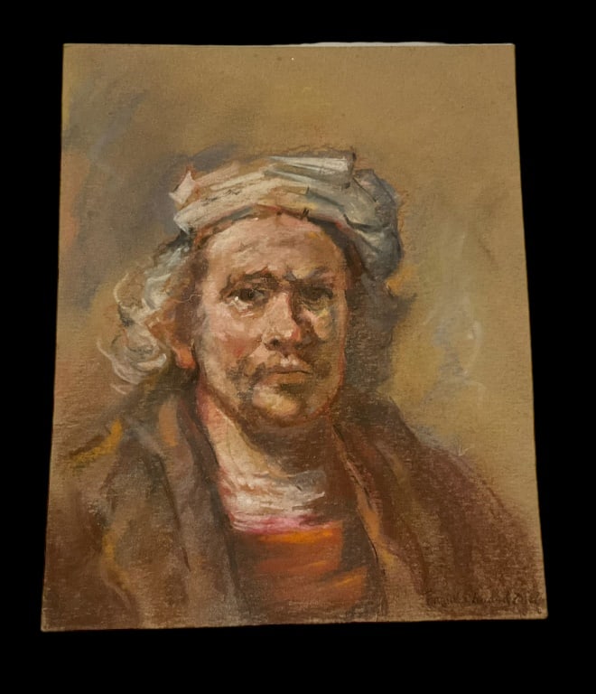 Frank Edward Zuccarelli Pastel Rembrandt (B1921) (1 of 3)