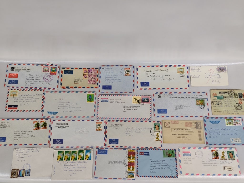 Collectors Vintage Air Mail Stamp Grouping (1 of 5)