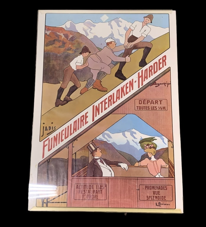Vintage French Swiss Advertising Poster (1 of 2)