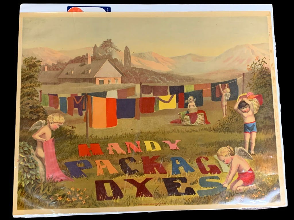 Vintage Handy Package Dyes Advertising Poster (1 of 1)