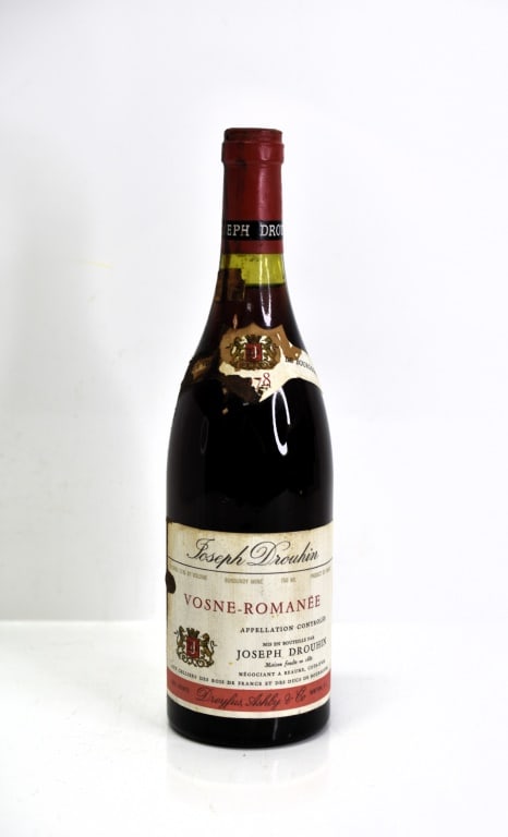 1978 Joseph Drouhin Vosne-Romanee: Includes (1) bottle of 1978 Joseph Drouhin Vosne-Romanee Red Wine. This fine wine is part of an estate. It was stored and located in a dry dark temperature-controlled environment. We are not wine expe