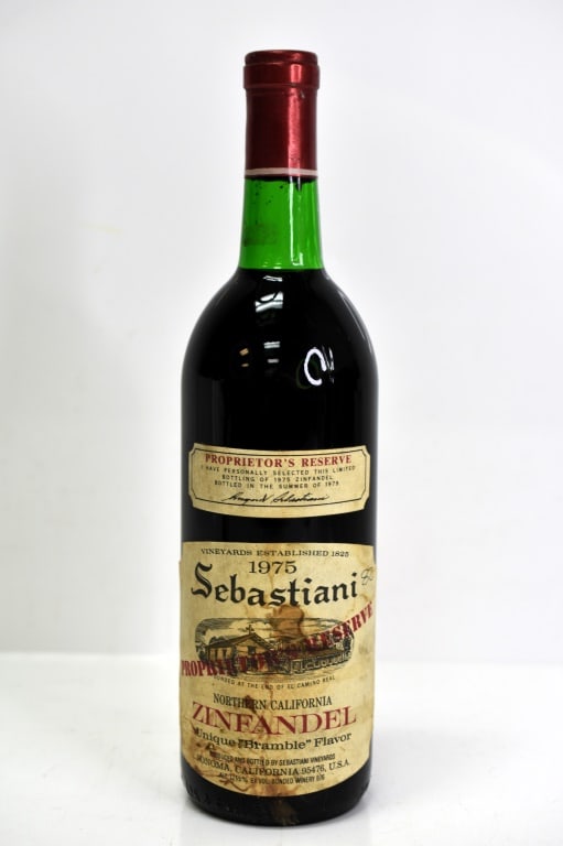 Sebastiani Proprietor's Reserve Zinfandel Wine 75': Includes (1) bottle of Sebastiani Proprietor's Reserve Zinfandel. This fine wine is part of an estate. It was stored and located in a dry dark temperature-controlled environment. We are not wine exper