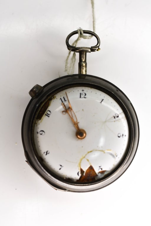 Ephraim Clark Phila. 1796 Pair Case Pocket Watch: Name: Ephraim Clark Philadelphia 1796, Fine Silver Pair Cased Verge Fusee Pocket Watch Period: Late 18th century Serial Number: 1109 Model: Unkown Type of Pocket Watch: Open Face, Silver Pair Cases Po