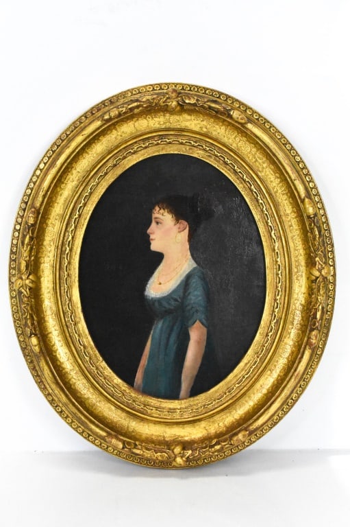 Portrait of Eliza G. Dale Judge Dale Lancaster, PA: This is a oil on board portrait of Eliza Gundaker Dale of Lancaster County Pa. This is the wife of Samuel F. Dale a Lancaster County Pa. Judge . A history of Mrs Eliza Dale can be found on the back of
